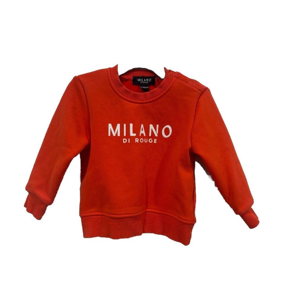 Baby Milano Di Rogue Baby Summer Signature Fleece Sweatshirt Orange 18-24 M‎